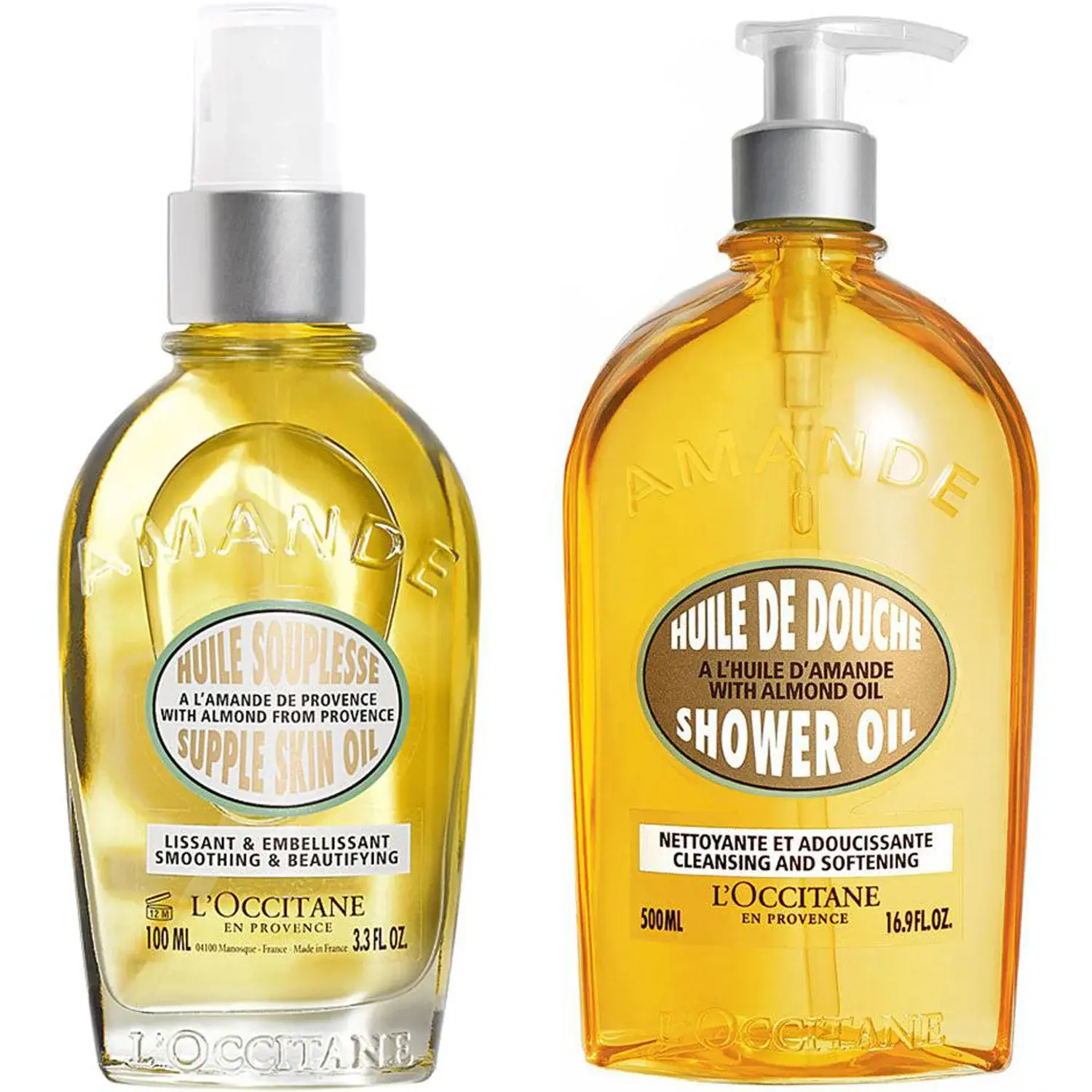 L'Occitane en Provence L'Occitane en Provence Almond Oil Set Body Oil & Shower Oil - 600 ml