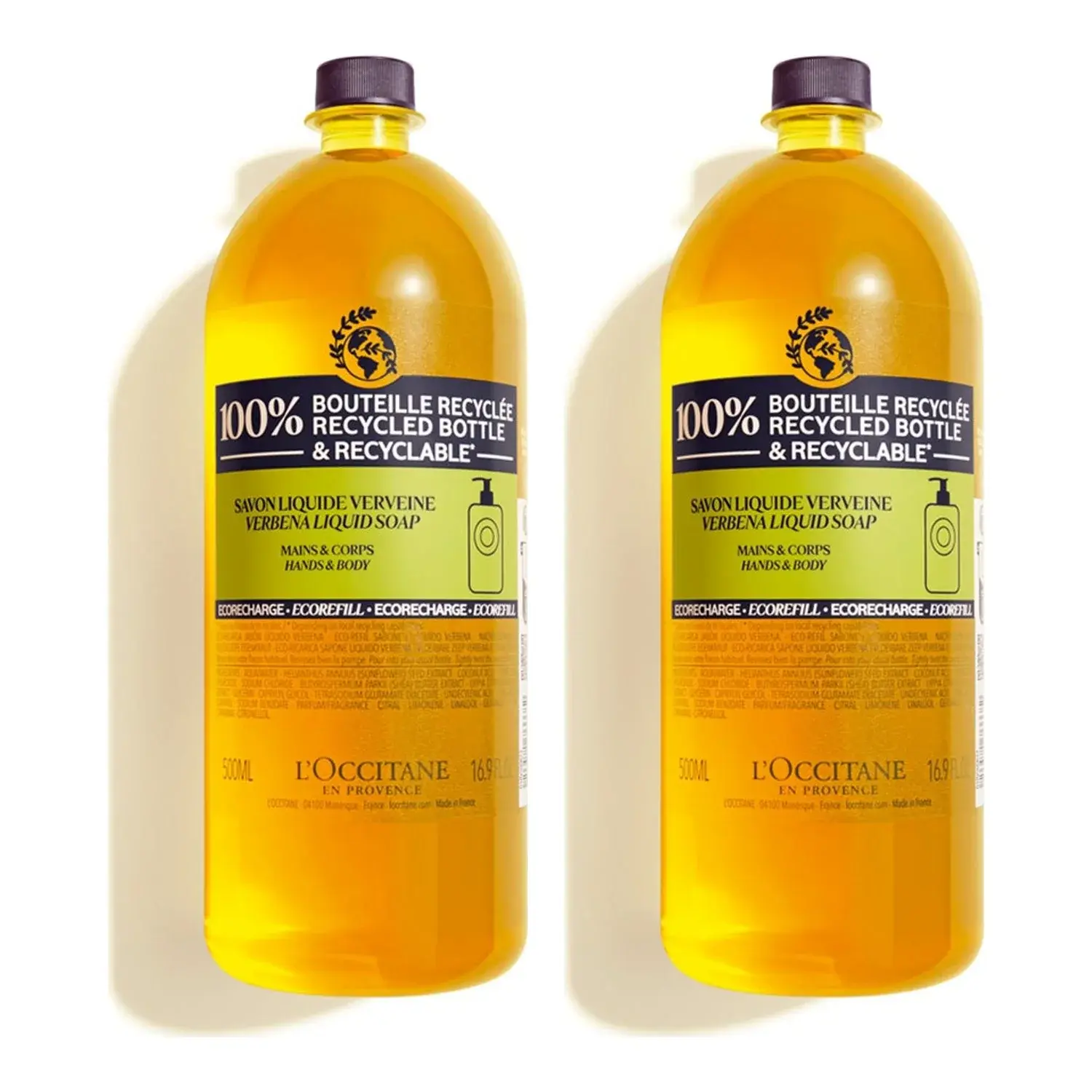 L'Occitane en Provence L'Occitane en Provence Verbena Hand Soap Duo 2 X 500 ml Refill - 1000 ml