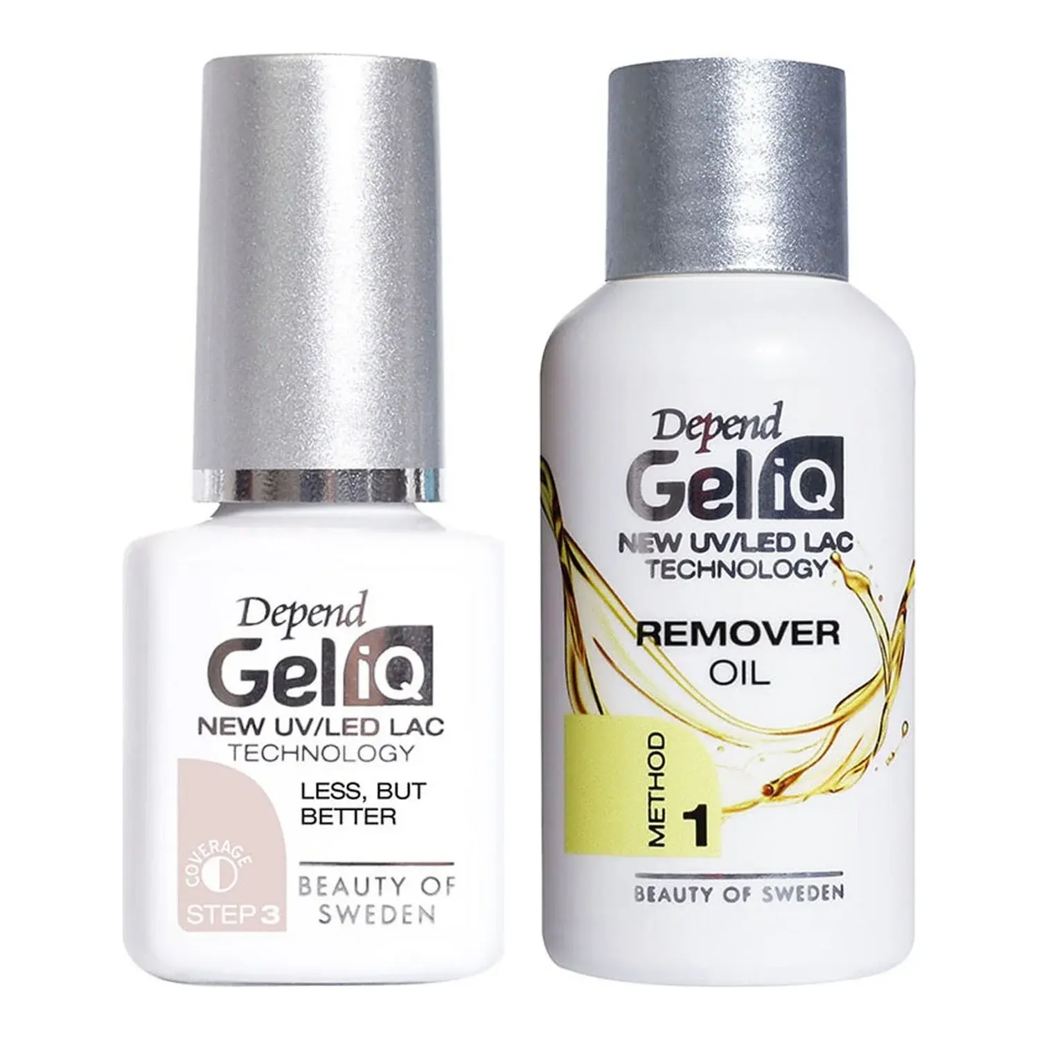 Depend Depend Gel IQ Less But Better & Remover Oil Set