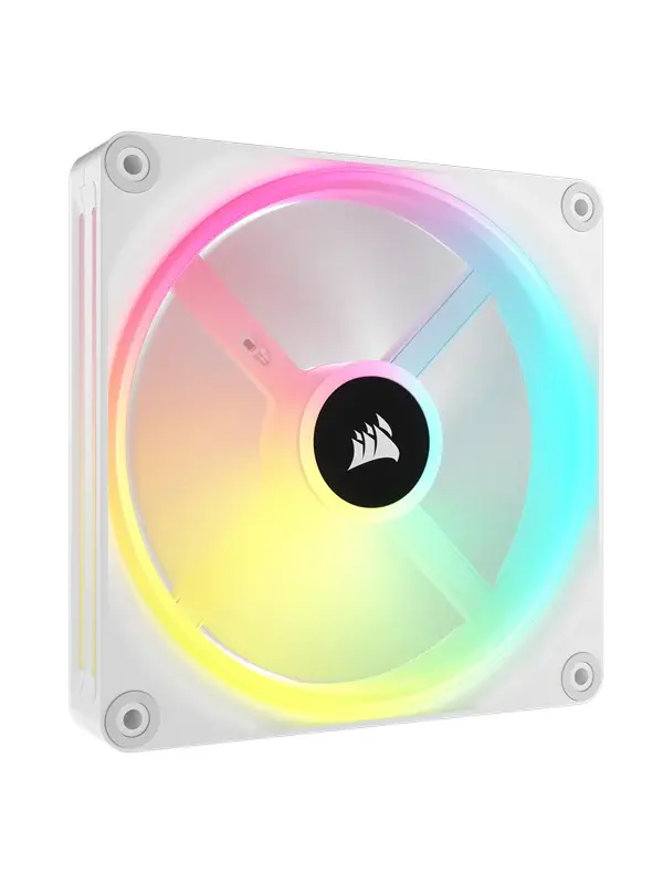 Corsair Corsair iCUE LINK QX140 RGB Expansion Fan - White - Kabinettvifte - 140mm - Hvit med RGB-lys - 37 dBA