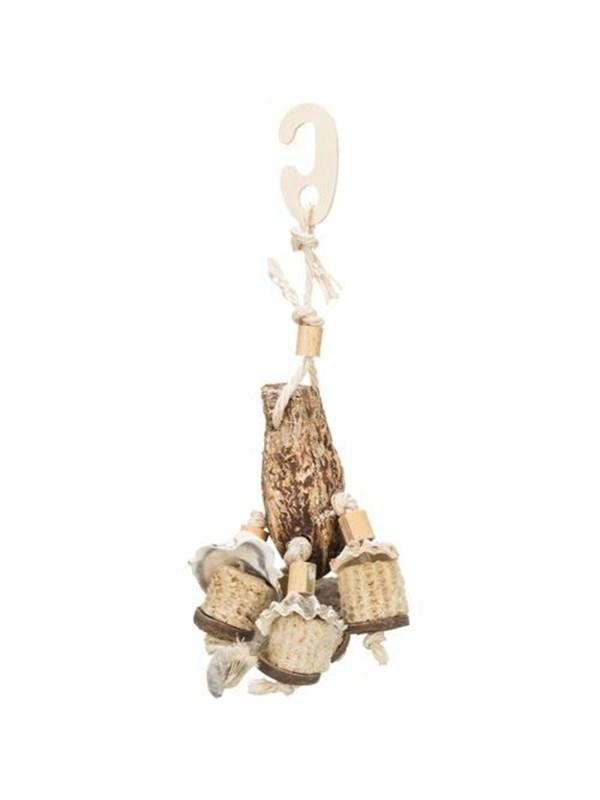 Trixie Trixie Toy mahogany pod/sea shells 26 cm