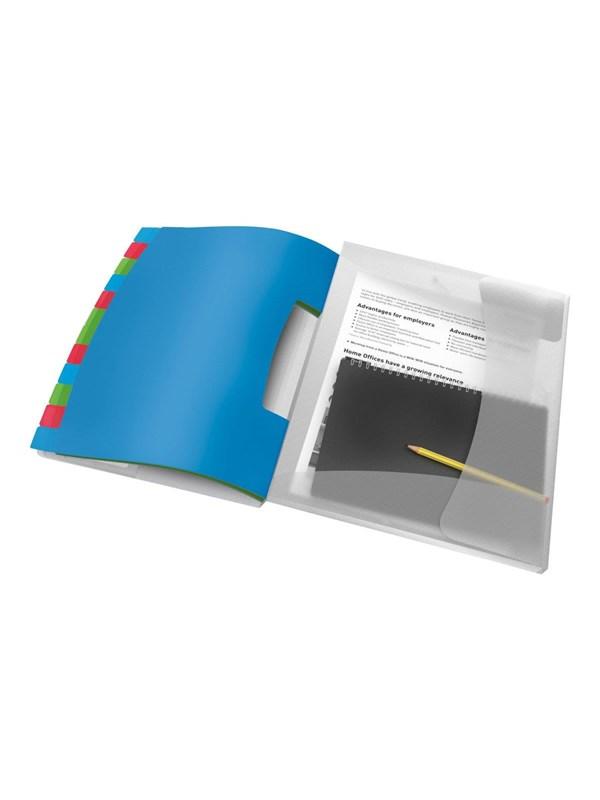Esselte Esselte Vivida - classification folder - 12 parts - tabbed - white translucent