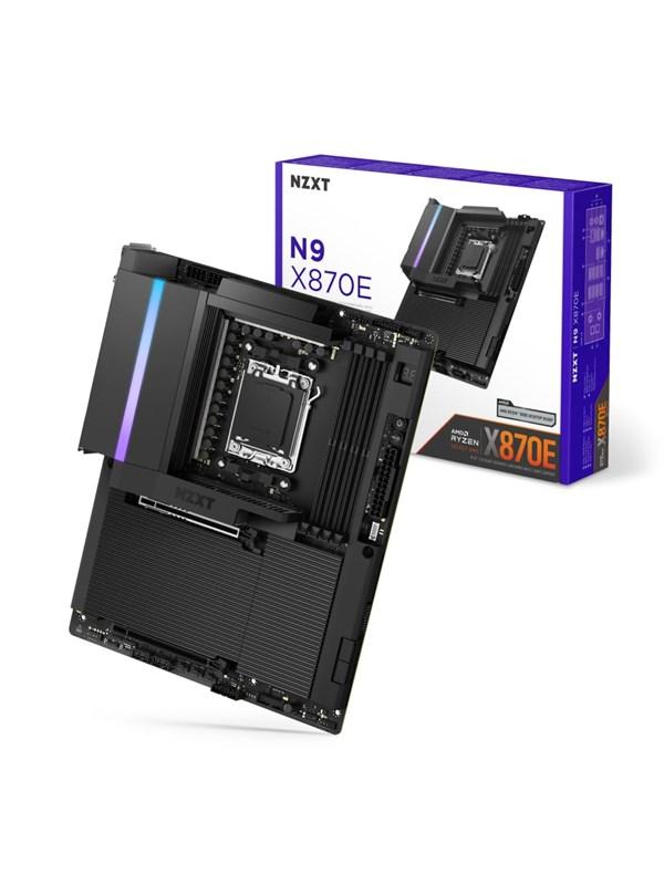 NZXT NZXT N9 X870E Black Hovedkort - AMD X870E - AMD AM5 socket - DDR5 RAM - ATX