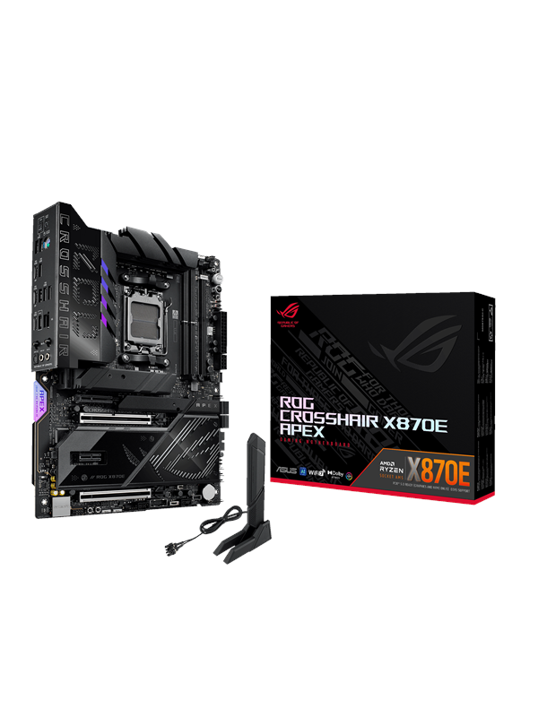 ASUS ASUS ROG CROSSHAIR X870E APEX Hovedkort - AMD X870E - AMD AM5 socket - DDR5 RAM - ATX