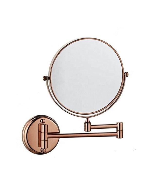 UNIQ UNIQ Wall Mirror with 10x Magnification in Rose Gold