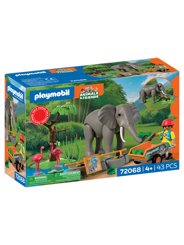 Playmobil Playmobil Dyr og venner - Elefant med dyrepasser