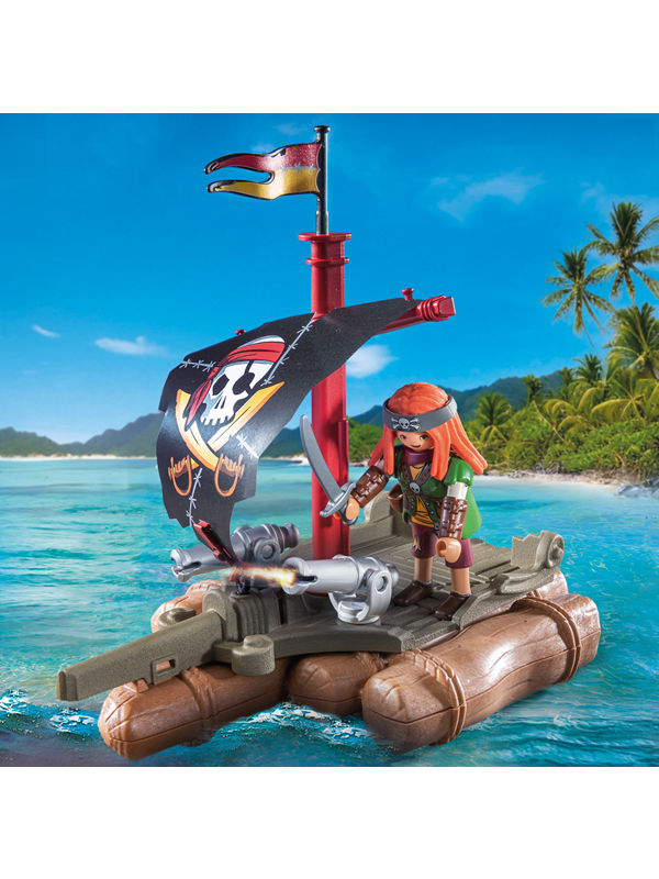 Playmobil Playmobil Pirates - Piratsflåte med skatt
