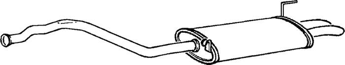Skruvat sluttlyddemper, Bak - audi 80 b4 avant, 80 b4 sedan - OE 8A0253609AG, 8A0253609AH, 8A0253609AQ