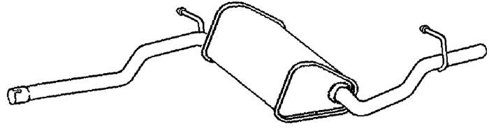 Skruvat Mellomlyddemper, Senter - audi a4 b6, a4 b6 avant, a4 b7, a4 b7 avant - OE 8E0253409AQ, 8E0253409BA