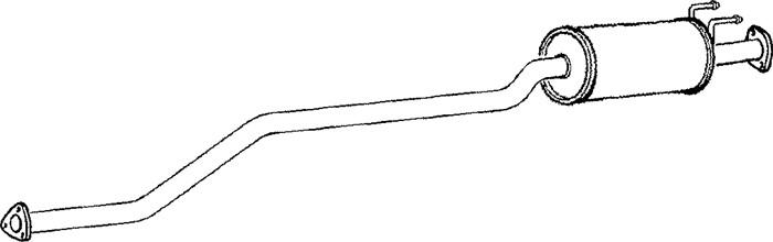 Skruvat Mellomlyddemper, Senter - honda civic hatchback vii - OE 18220-S5SE01, 18220-S5SE02