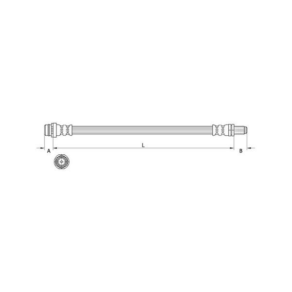 Skruvat Bremseslange, Framaksel høyre, Framaksel venstre - volvo xc60 suv i - OE 0032246104, 31423302, 32246104