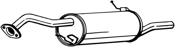 BOSAL sluttlyddemper BOSAL - mazda 323 s sedan vi - OE ZL0640100A, ZL0640100C, ZL0640100E