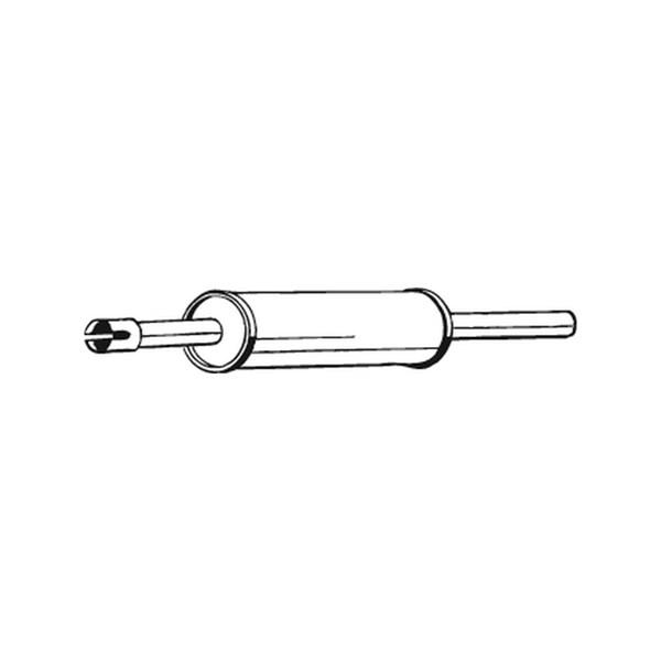 BOSAL Forreste lyddemper BOSAL - vw golf ii, golf van ii, jetta ii, passat b3/b4, passat b3/b4 variant - OE 191253209B, 191253209D, 357253209B