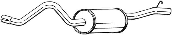 BOSAL sluttlyddemper BOSAL - saab 900 cabriolet i, 900 combi coupe i - OE 7536196, 8822181