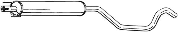 BOSAL Mellomlyddemper BOSAL - opel zafira / zafira family b - OE 13251059, 5852471, 5852701