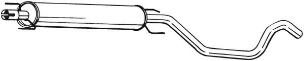 BOSAL Mellomlyddemper BOSAL - opel zafira / zafira family b, zafira a minibus, minivan, zafira b skåp/stor limousine - OE 13124156, 13141029, 13157764