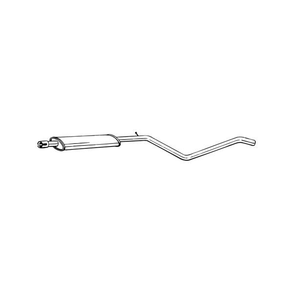 BOSAL Mellomlyddemper BOSAL - dacia duster, duster skåp/suv, renault duster - OE 200103237R, 200109451R