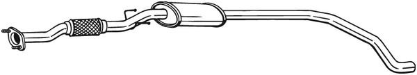 BOSAL Mellomlyddemper, Senter BOSAL - alfa romeo mito, fiat grande punto - OE 51788834, 51813685