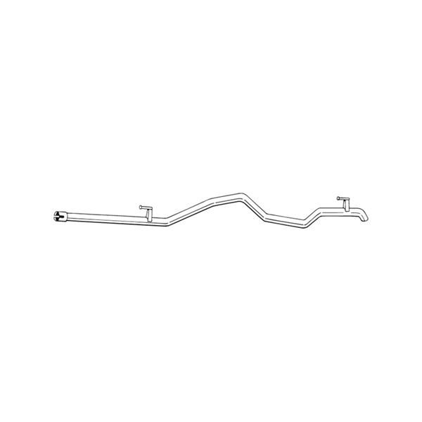 BOSAL Eksosrør, Bak BOSAL - vw lt 28-46 flak/chassi ii, lt 28-46 skåp ii - OE 2D0253681AD