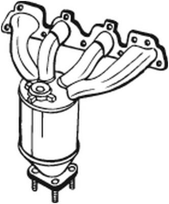 BOSAL Katalysator, Foran BOSAL - opel - OE 55559624, 5849036, 849230