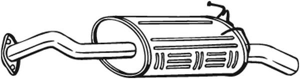 BOSAL sluttlyddemper BOSAL - honda cr-v iii - OE 18307SWWE01, 18307SWWE11