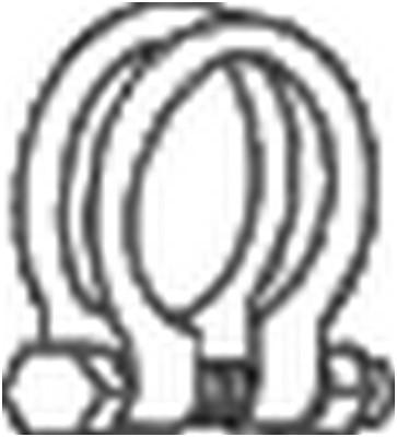BOSAL Klemme, eksosanlegg BOSAL - mercedes-benz, opel - OE 171326, 60566269, A1244900141