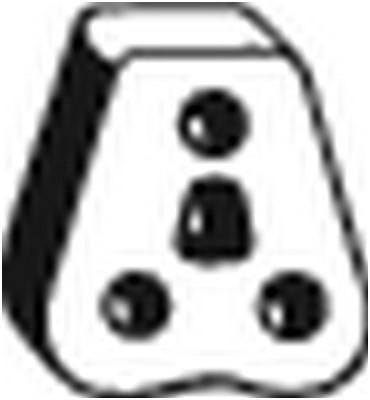 BOSAL Gummistriper, eksosanlegg BOSAL - hyundai, kia, mitsubishi - OE 287604B030, MB431175, MB548707