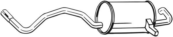 BOSAL sluttlyddemper BOSAL - renault - OE 200101367R