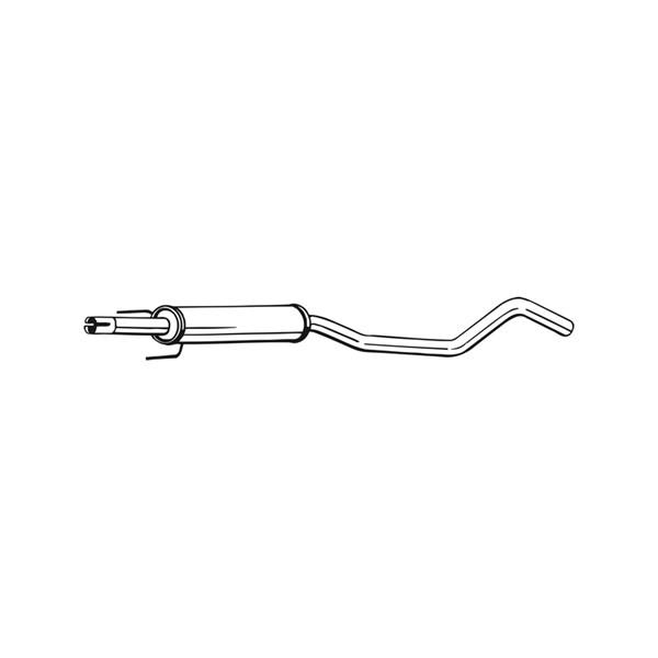 BOSAL Mellomlyddemper BOSAL - opel corsa c, corsa c skåp/halvkombi, tigra twintop - OE 13126159, 13139864, 13204581