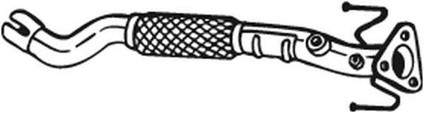 BOSAL Eksosrør, Foran BOSAL - opel corsa d, corsa d skåp/halvkombi - OE 13247378, 5854368