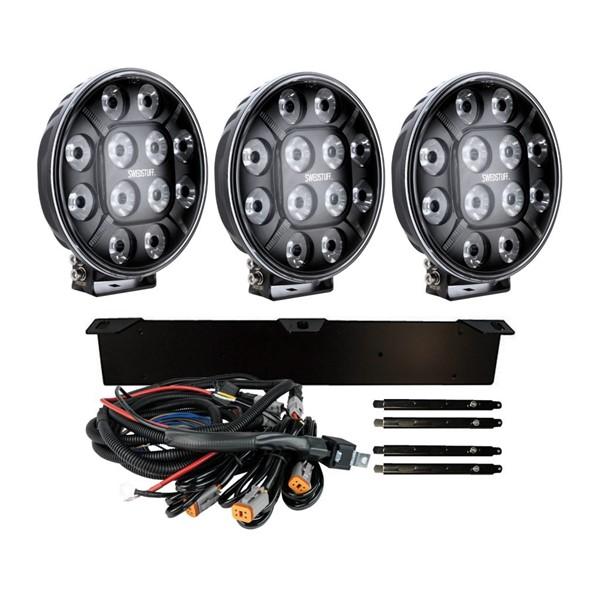 SWEDSTUFF Ferdig sett 3x Ldl-04 Ekstra Lys 9" Led SWEDSTUFF - 1362653