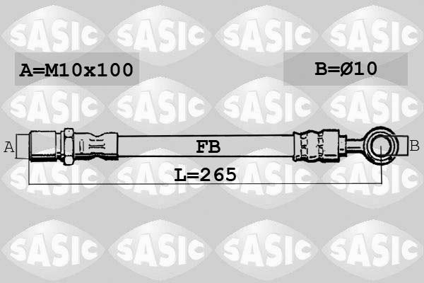 Skruvat Bremseslange, Bakaksel - daihatsu charade viii, toyota yaris, yaris / vios sedan - OE 90947W2011, 90947W2011000