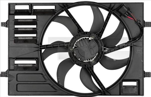 TYC Ventilator, motorkjøling TYC - audi, seat, skoda, vw - OE 5Q0121203BG, 5Q0121203CB, 5Q0121203CE