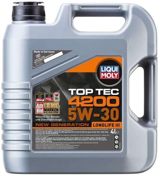 LIQUI MOLY Motorolje Liqui Moly Top Tec 4200 5W-30 4L LIQUI MOLY - 1624971