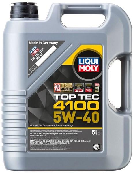 LIQUI MOLY Motorolje Liqui Moly Top Tec 4100 5W-40 5L - 1625014