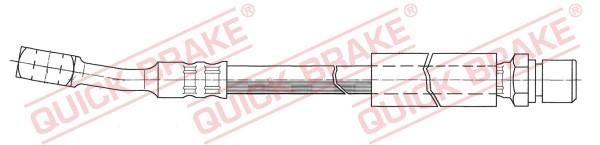 Skruvat Bremseslange, Framaksel høyre, Framaksel venstre - daewoo, opel, vauxhall - OE 562095, 90473452, 96212323