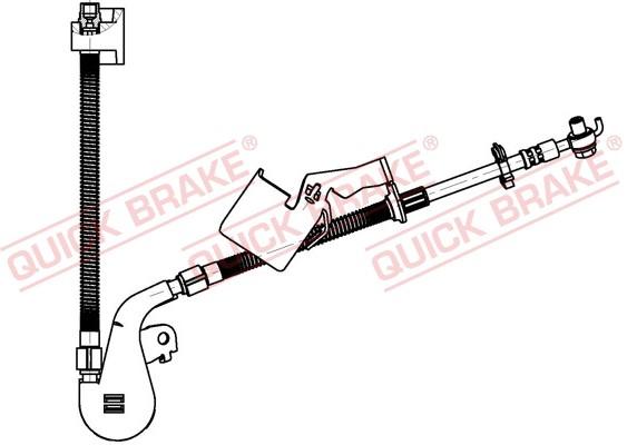 Skruvat Bremseslange, Framaksel venstre - peugeot 407, 407 sw, 407 sw skåp / kombi - OE 4806E5