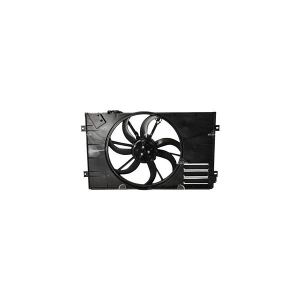 NRF Ventilator, motorkjøling 12V, Bak, Venstre NRF - audi, seat, skoda, vw - OE 1K0121203AH, 1K0959455FB