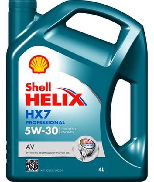 SHELL MOTOROLJE Helix HX7 Professional AV 5W-30 C3 4L - audi, mitsubishi, seat, skoda, vw