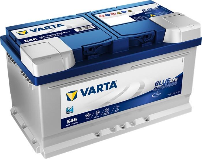 VARTA STARTER BATTERI VARTA Blue Dynamic EFB 12V 75AH/730A, Fotrom - chevrolet, ford, jaguar, opel, peugeot, porsche, saab, volvo - OE 1693471, 1744945, 175
