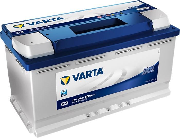 VARTA STARTER BATTERI VARTA BLUE DYNAMIC G3 12V 95AH 800A, Bagasjerom - alfa romeo, alpina, aston martin, audi, bmw, chevrolet, chrysler, citroën, daimler,