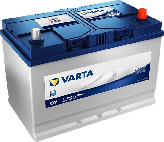 VARTA STARTER BATTERI VARTA BLUE DYNAMIC G7 12V 95AH 830A - alfa romeo, citroën, daihatsu, hyundai, isuzu, jeep, kia, lexus, mazda, mitsubishi, nissan, peug
