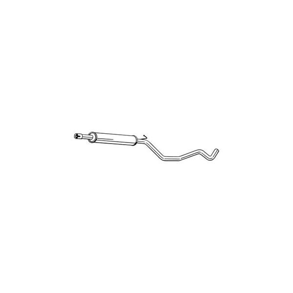 BOSAL Mellomlyddemper BOSAL - vw golf vii, golf sportsvan vii, golf van vii - OE 5Q0253209BR, 5Q0253209E, 5Q0253209FR