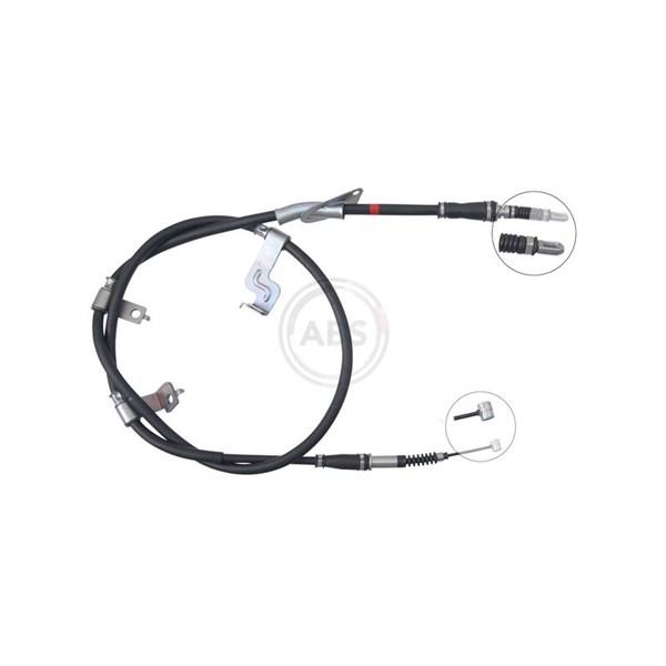 Skruvat Kabel, parkeringsbremse, Bakre venstre - hyundai grand santa fé, santa fé iii, santa fé skåp/suv iii - OE 597602W500