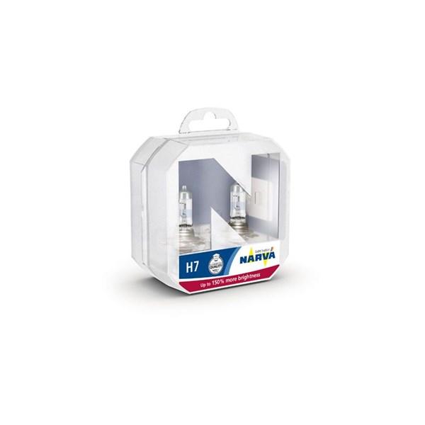 NARVA Halogenlampe Navra Range Power150 H7 PX26d - abarth, alfa romeo, alpina, aprilia, audi, bmw, chevrolet, chrysler, citroën, dacia, daewoo, ds, ducati,