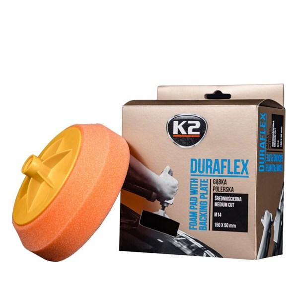 K2 DURAFLEX - skumpute med støtteplate M14 oransje polering K2 - 2253823