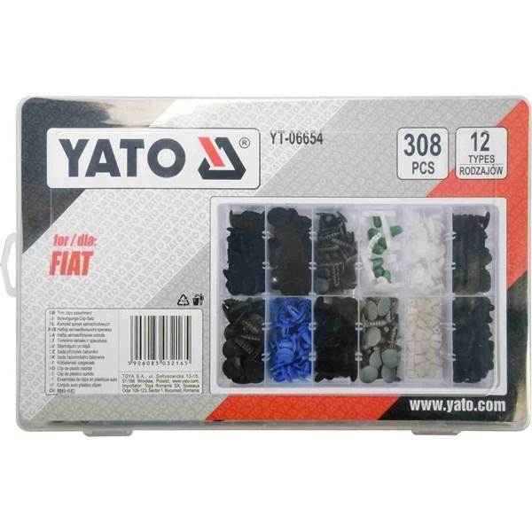 Yato Utvalg av klips Fiat 308 stk YATO - 2252903