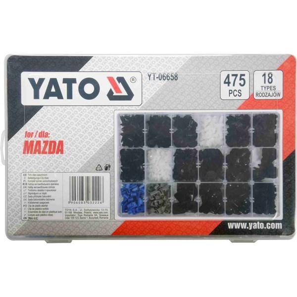 Yato Utvalg av klips 475 stk YATO - 2252906