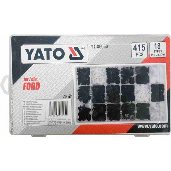Yato Utvalg av klips Ford 415 stk YATO - 2252908