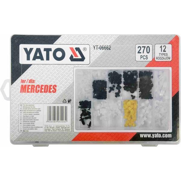 Yato Utvalg av klips 270 stk YATO - 2252910